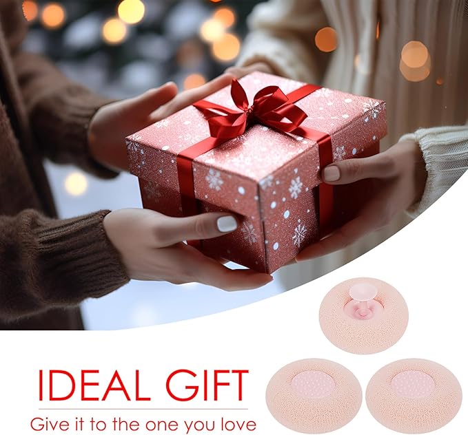 Bath Sponge Reusable Shower Brushes Soft Exfoliating Massage Bath Sponge Ball (Pink)