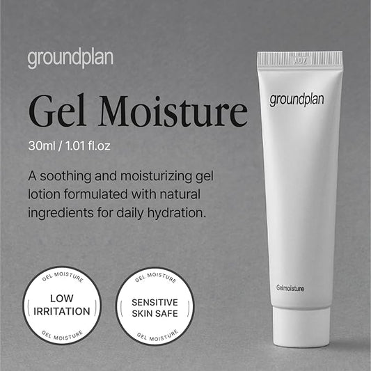 Gelmoisture 1.01fl oz (30ml) – Lightweight Hydrating Gel Lotion with Witch Hazel & Multi-Layer Moisture System for Calming and Skin Barrier Care