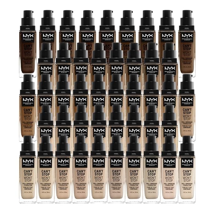 NYX PROFESSIONAL MAKEUP Can't Stop Won't Stop Foundation, 24h Full Coverage Matte Finish - Caramel