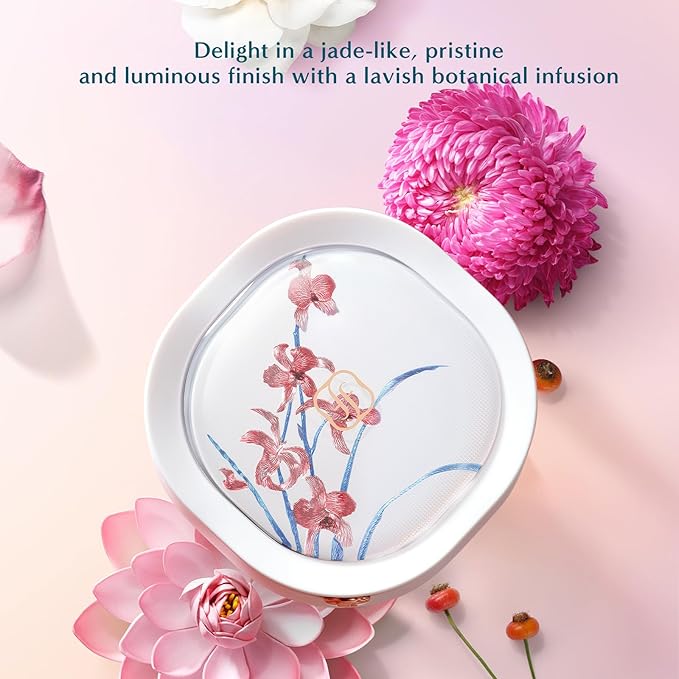 FLORASIS Flawless Jade Breathable Longwear Cushion Foundation (Ode to Embroidery) (N30 Bathing Beauty, 1 Count)