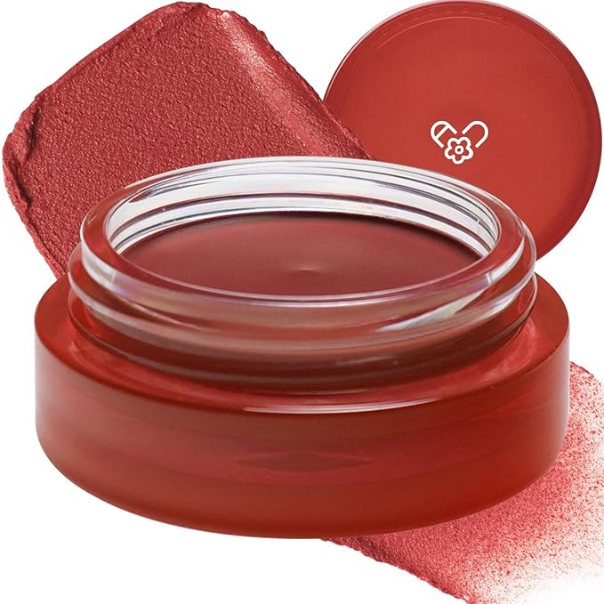 AOU FLOOFY MATTE BALM Tinted Balm Blusher for Lips and Cheeks 0.15Oz (08 Sunset Balm)