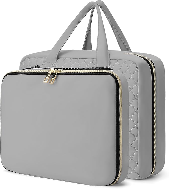 2 Psc Bag Of Free Disassembly Combination Large Travel Toiletry Bag With Makeup Bag,Dry & Wet Separation,Travel Organizer with Hanging Hook For Full-Sized Containers,Shampoo,Accessories,Toiletries