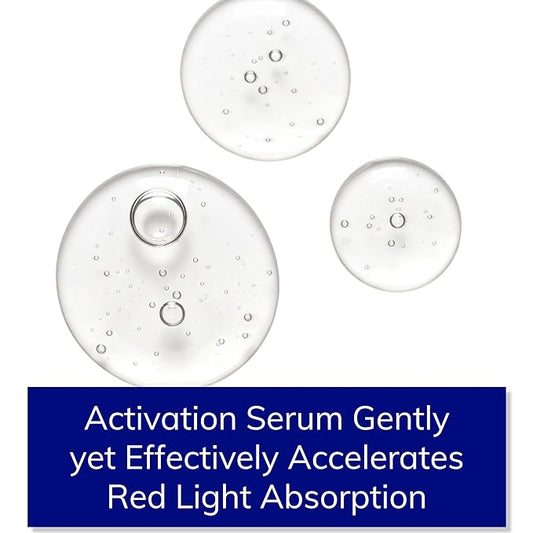 NEW Red Light Therapy Activation Serum | Gently & Effectively Enhance Benefits | 100% Clean Formula Organic Matcha, Hyaluronic Acid, Orchid Stem Cells | Hydrate, Smooth Wrinkles, Brighten Skin | 2 oz