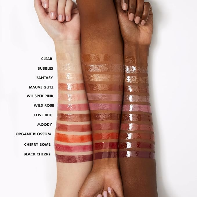 e.l.f. Lip Lacquer, Nourishing, Non-Sticky Ultra-Shine Lip Gloss With Sheer Color, Infused With Vitamins A & E, Vegan & Cruelty-Free, Cherry Bomb (Pack of 2)