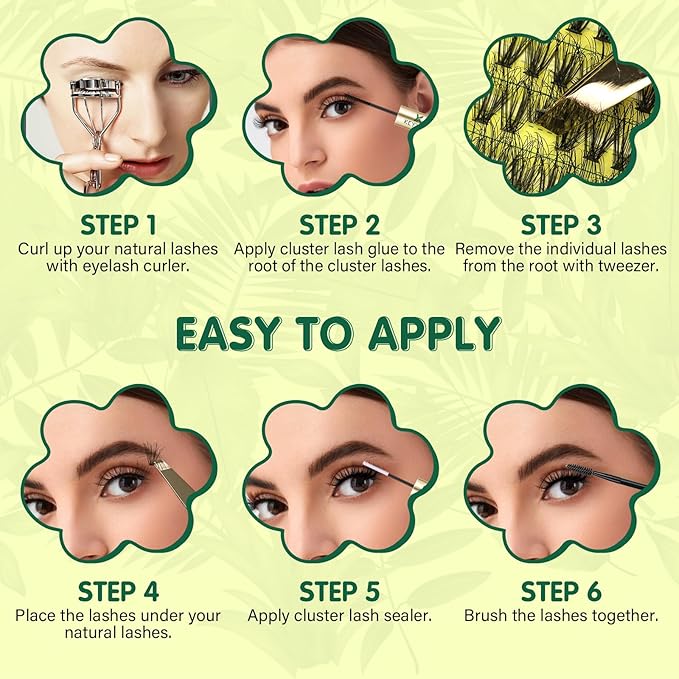 Lash Clusters 3D Effect Individual Lashes KEYYOU 300pcs 30D D Curl 10-18MIX Eyelash Clusters Wispy Lashes Fluffy Cluster Lashes Natural Soft DIY Lash Extension(3D-30D40D-10-18MIX)