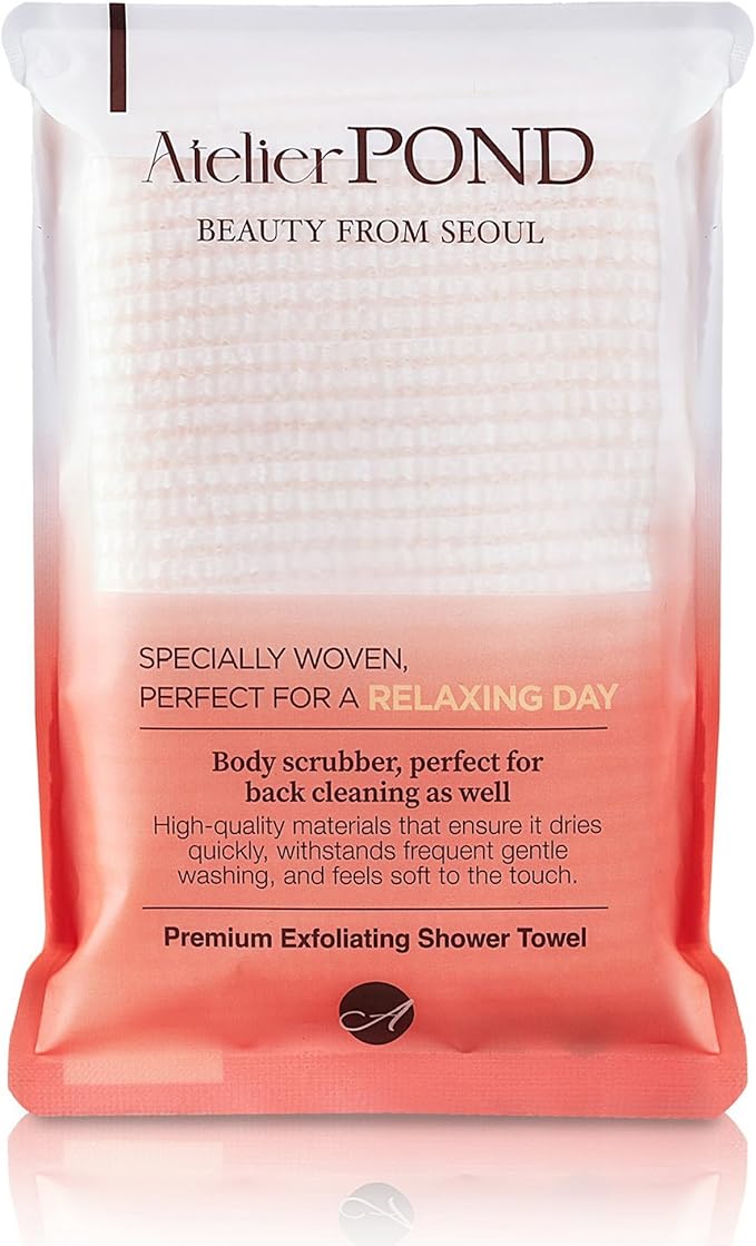 Korean Premium Exfoliating Washcloth – Made of Cotton & Linen for a Relaxing Day, Spa-Quality for Relaxation, Made in Korea