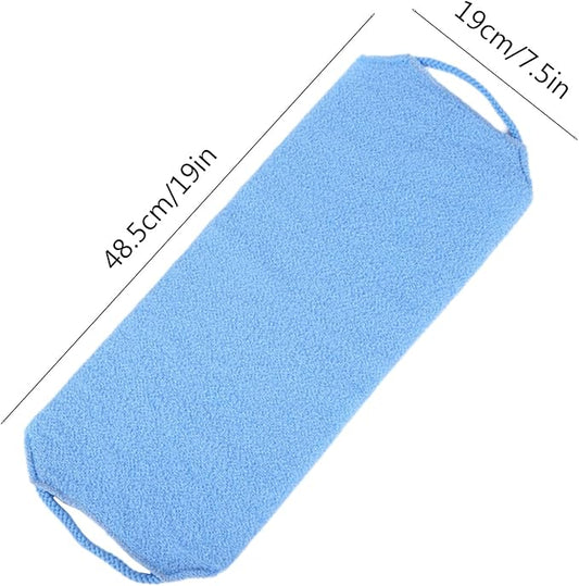4PCS Back Scrubber for Shower, Shower Back Scrubber Body Bath Pull Strap Scrubber with Handles Nylon Exfoliating Washcloth Extended Length Washers Stretchable Shower Scrubber for Face Back Cleans Skin