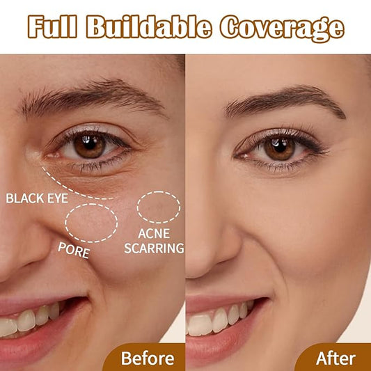 UCANBE Stay-Put Full Coverage Concealer, Long-Wear Waterproof, Under Eye Brightener Concealer, Color Corrector for Dark Circles, Acne, Blemishes, Redness Color Correcting Cream (05 MEDIUM SAND)