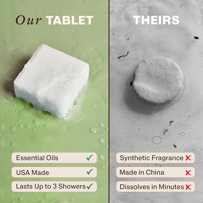 Lavender Shower Steamers Aromatherapy – USA Made Large Shower Tablets, Gifts for Women & Men, Christmas Stocking Stuffers, Stress Relief, Relaxing Calming Pamper & White Elephant Gifts for Adults