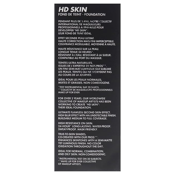 HD Skin Undetectable Stay-True Foundation - 1N14 Beige by Make Up For Ever for Women - 1.01 oz Foundation