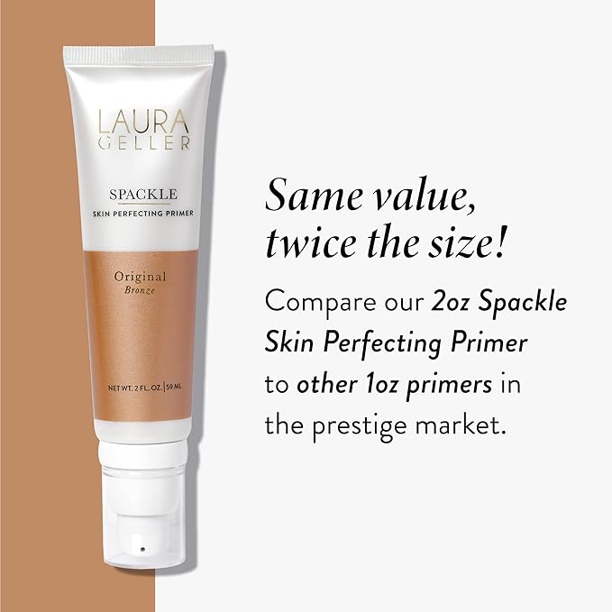 LAURA GELLER NEW YORK Instant Vacation 2pc - Baked Bronze-n-Brighten Powder - Deep + Spackle Skin Perfecting Makeup Primer