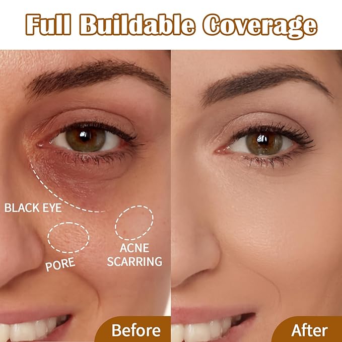 UCANBE Stay-Put Full Coverage Concealer, Long-Wear Waterproof, Under Eye Brightener Concealer, Color Corrector for Dark Circles, Acne, Blemishes, Redness Color Correcting Cream (02 FAIR PINK)