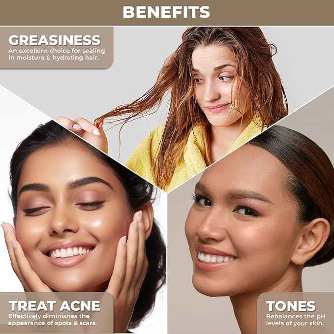 Organic Grapeseed Oil for Skin & Hair Care | Non Greasy, Light & Silky Moisturizer for All Skin Types | Cold Pressed Body Oil, Face Oil, Massage Oil & Hair oil |
