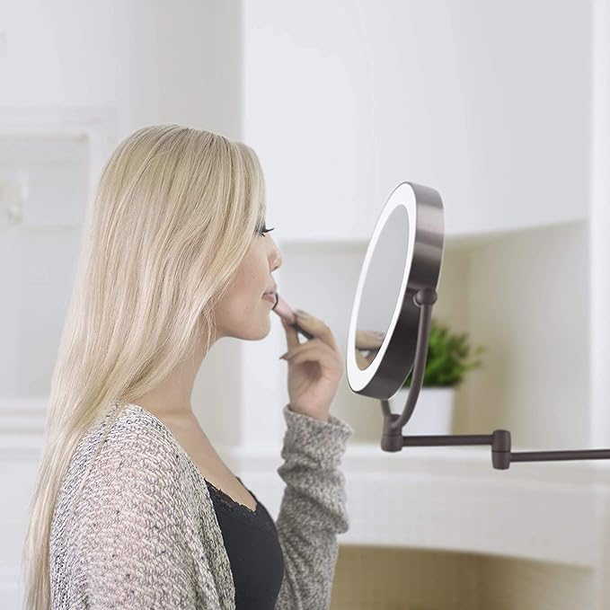 2 Pieces 6K T Type LED Light Bulb, Mirror Replacement Bulbs - Lighted Make Up Mirror Bulbs 20W Replacement Bulbs for Double Sided Illuminated Mirror