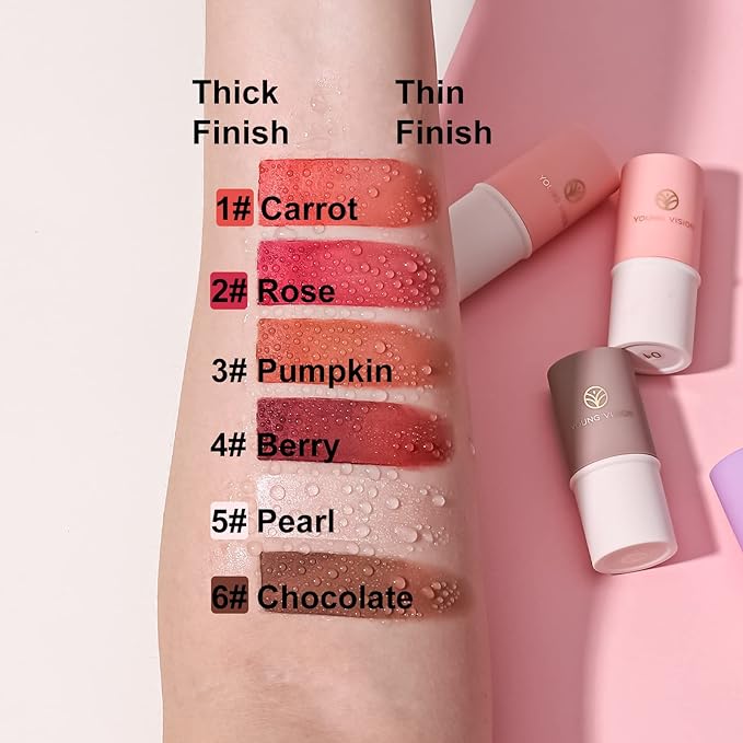 YOUNG VISION Cream Contour Sticks Collection,4 Colors for Face Blush, Bronzer and Highlighter Makeup, Blendable, Lightweight