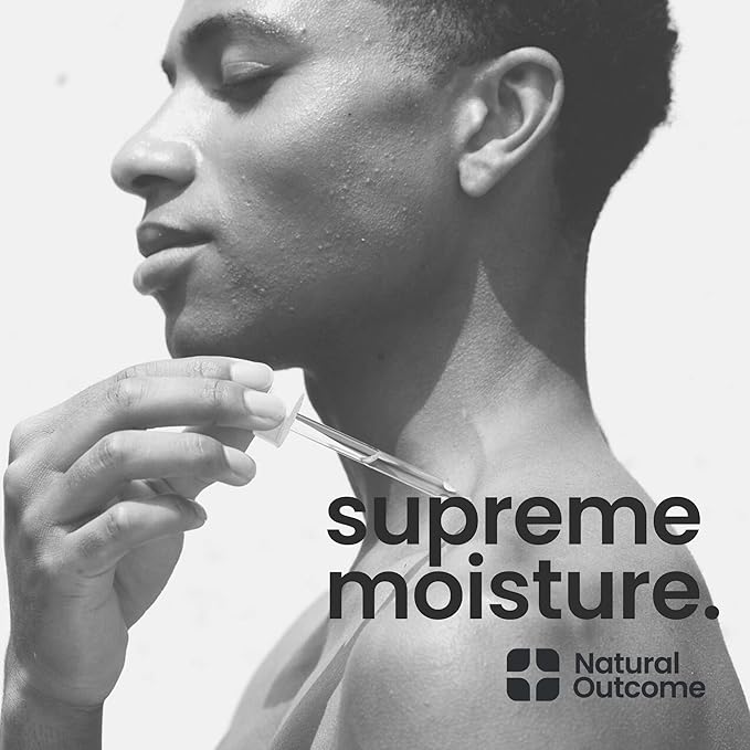 Man Skin Supreme Moisture Serum Mens I Mens Anti-Aging Day & Night Facial Serum I Advanced Moisture Serum with Hyaluronic Acid, Argan Oil & Vitamin E