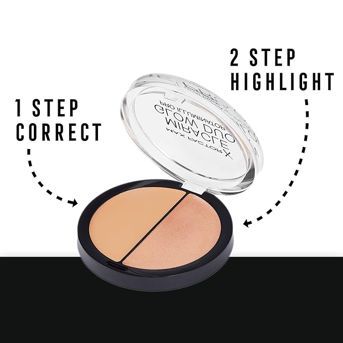 Max Factor Miracle Glow Duo Pro Illuminator, Creamy Highlighter (20 Medium)