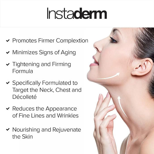 Neck and Décolleté Firming Craem – Tightening & Lifting Treatment for Crepey, Wrinkles, sagging Skin & Vertical Lines. Anti-Aging Peptide Formula to Boost Hydration & Collagen in the Skin.