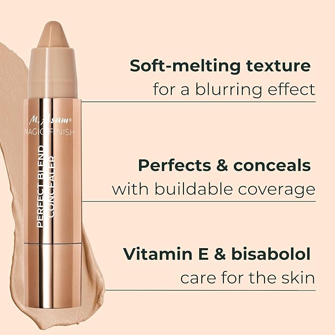 M. Asam MAGIC FINISH Perfect Blend Concealer Nude (0.1 Oz) - concealer perfects & conceals blemishes & imperfections, make-up with adjustable coverage & instant blur effect, vegan