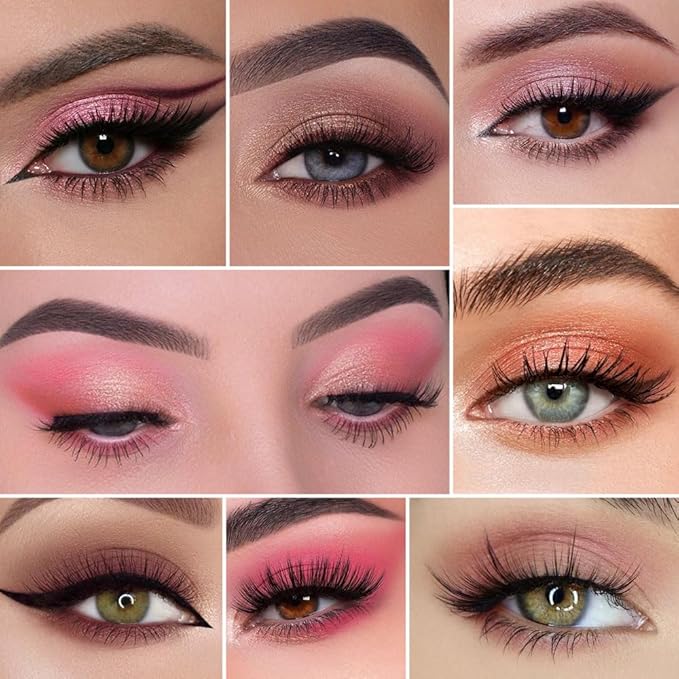 9Colors Eyeshadow Palette, Red Eye Enhancers Magic EyeShadow Palette, Glitter Shimmer Sparkly Eye Shadow Makeup, Velvety Pigmented Creamy Long Lasting Waterproof Naturing-Looking Women Girls