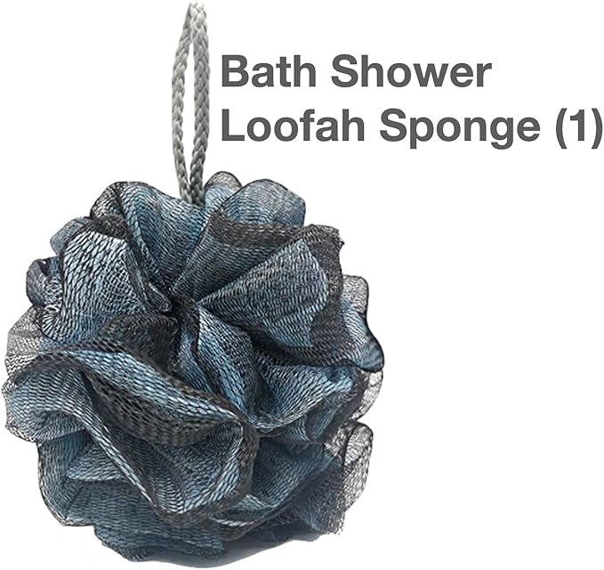 Bath Sponge Back Scrubber Exfoliating Gloves | Bath Essential Towel Set (3pcs+Bag)