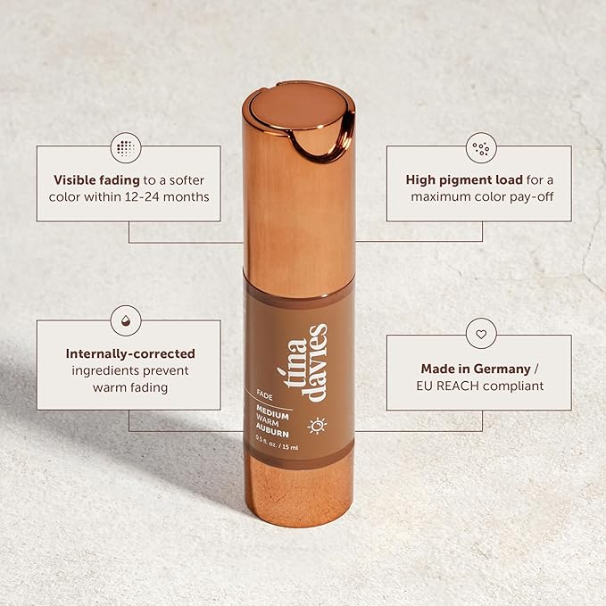Tina Davies FADE Eyebrow Pigments, Medium Warm Auburn 15ml
