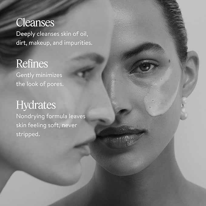 goop Beauty Daily Detox Foaming Cleanser | Hydrating Face Wash to Remove Makeup, Oil, & Dirt | Malachite, AHAs, & Glycerin | 5.2 fl oz