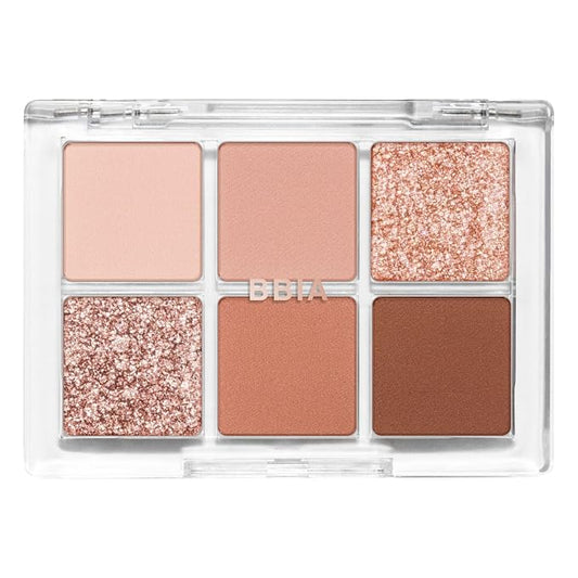 BBIA Ready To Wear Eye Palette - Ultimate Eyeshadow Palette Blendable & Buildable Shade Soft Texture Shimmer Finish Gorgeous Pearls Daily Eye Shadow Colors Vegan Korean Eye Makeup (03 DRY FLOWER)