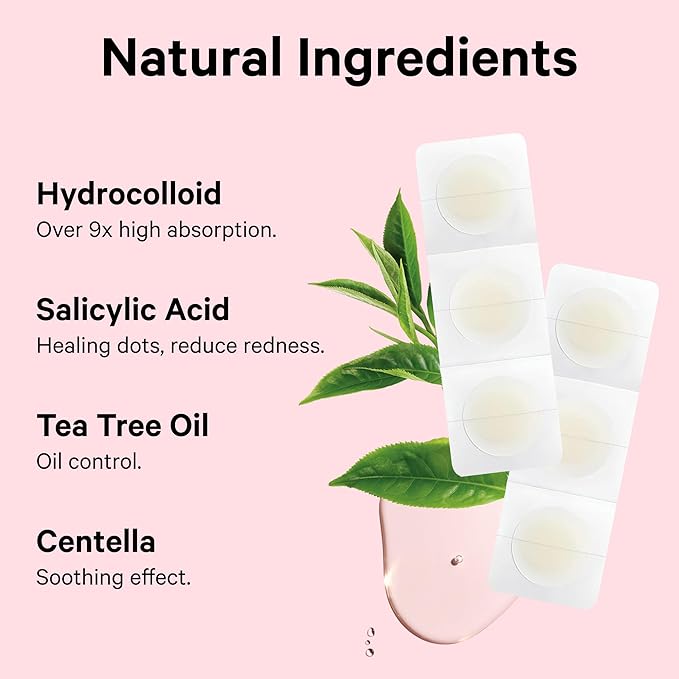 Sosky Pimple Patches for Face, FSA HSA Eligible Invisible Hydrocolloid Acne Patches, Zit Sticker for Face and Skin, Pimple Sticker for Covering Zits, Blemishes with Salicylic Acid 48 Count