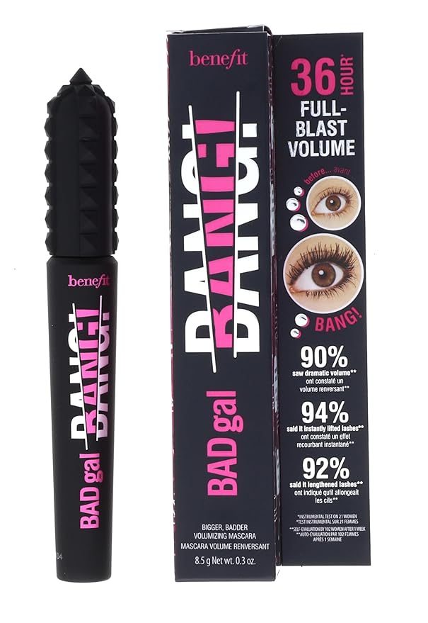 Benefit Bad Gal Bang Volumizing Mascara, Regular Size, 0.3 Fl Oz, Black