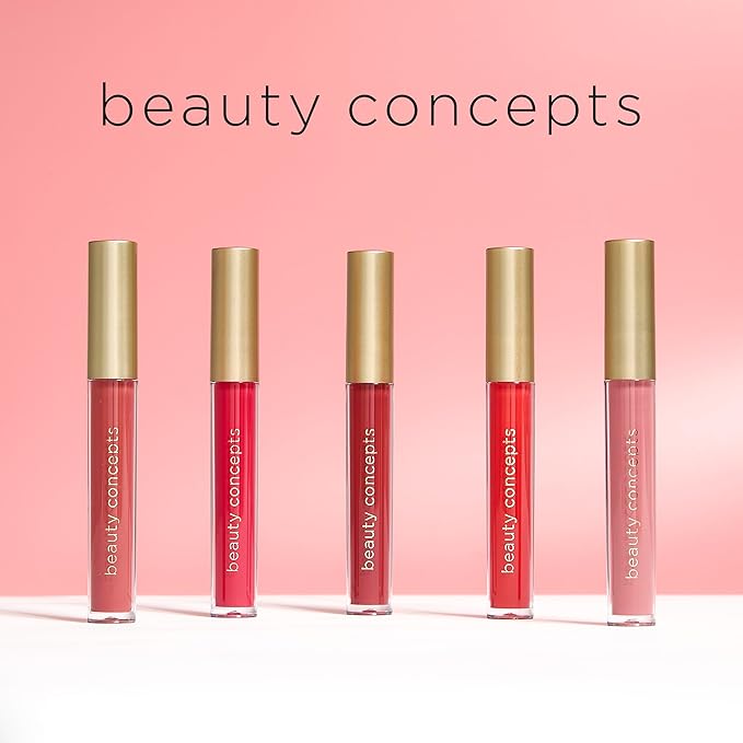 Beauty Concepts Lip Gloss Collection – Shimmering, Glossy Lip Makeup Set for a Radiant Finish, Red