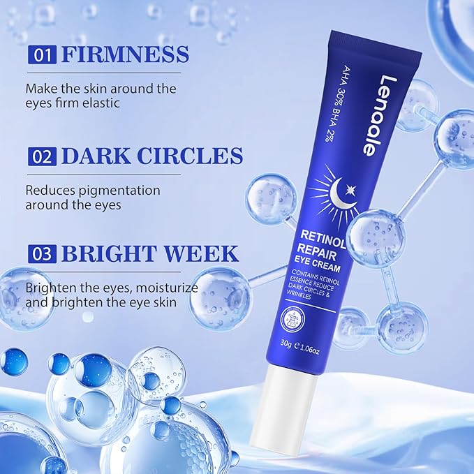 Retinol Eye Cream, Hydrating Under Eye Care Daily Wrinkle Cream,123456789