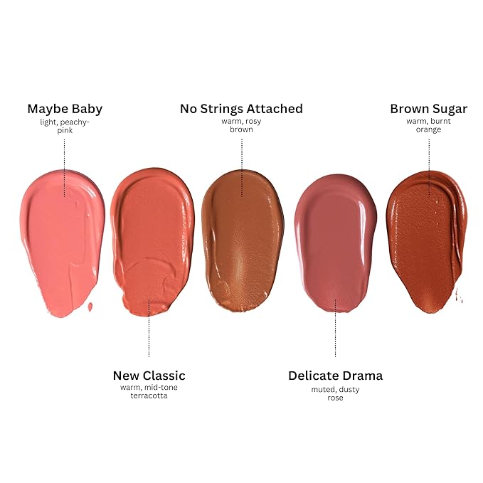 Half Caked In Sync Liquid Blush - Pigmented, Long-Lasting, Multi-Use Liquid Color - Lightweight, Natural Finish - Fragrance-Free, Clean, Vegan & Cruelty-Free, 15ml (Maybe Baby)