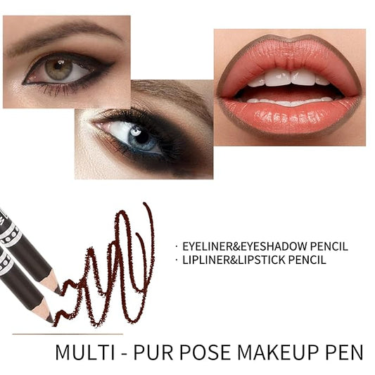 6PCS Matte Lip Liner Set - Premium Waterproof Brown Lip Liner Pencils for Defining & Filling Lips, Long-Lasting Smooth Lip Makeup, High Pigmented Lip Liner Pack for Perfect Nude & Natural Looks#18
