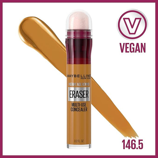 Maybelline Instant Age Rewind Eraser Dark Circles Treatment Multi-Use Concealer, 146.5, 1 Count (Packaging May Vary) (Pack of 4)