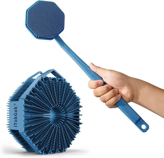 Body Scrubber & Back Scrubber - Blue