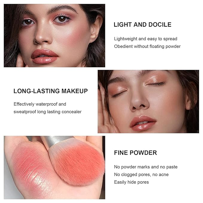 12 Colors Blush Palette,Highlighter Blush Powder Makeup,Long-Wearing,Smudge Proof,Natural-Looking,Blendable Cruelty-Free Matte Finish,Contour and Highlight Blush Palette Face Cosmetics Makeup