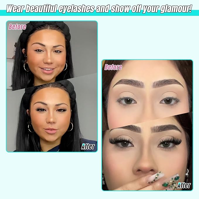 AMZGIRL LASH Midnight DIY Lash Extension Kit, 144 pcs Eyelash Clusters Kit Lash Bond and Seal, Lash Glue Remover and Applicator for Individual False Eyelashes Kit Lash Extensions(D-10mm Kit)