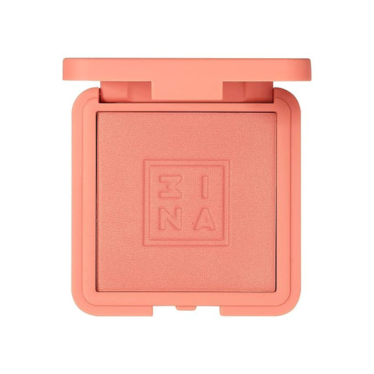 3INA The Blush 212 - Natural, Light Mineral Powder Blush For Sensitive Skin - Blendable, Buildable Rouge To Give Skin A Pigmented, Dewy Glow - Vegan, Cruelty Free, Eco Friendly Blush Makeup - 0.26 Oz