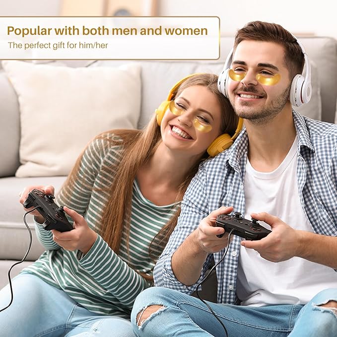 30 Pairs 24K Gold Under Eye Patches – Hydrating Eye Masks for Puffy Eyes & Dark Circles, Ideal for Women’s Beauty, Travel, & Gifts