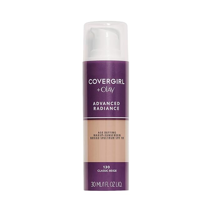 COVERGIRL Advanced Radiance Age-Defying Foundation Makeup, Classic Beige, 1 oz (Packaging May Vary)