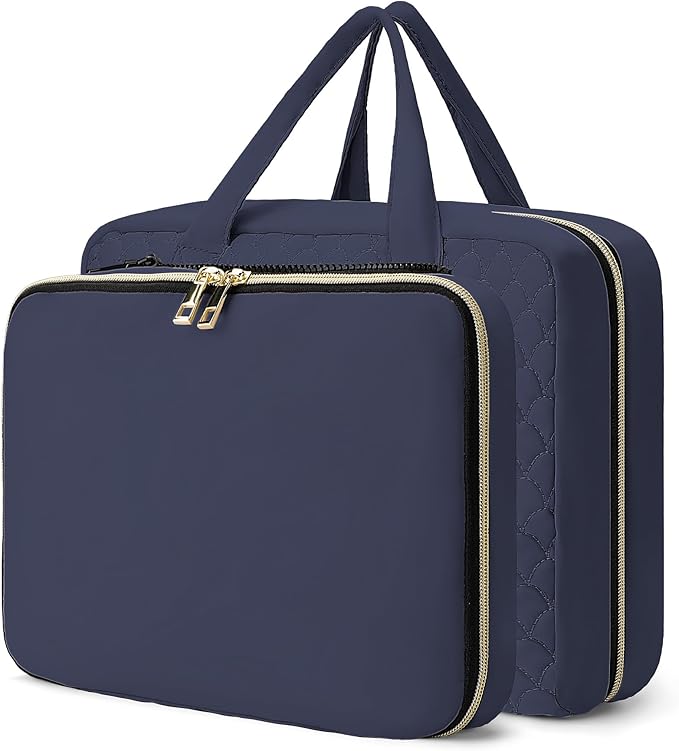 2 Psc Bag Of Free Disassembly Combination Large Travel Toiletry Bag With Makeup Bag,Dry & Wet Separation,Travel Organizer with Hanging Hook For Full-Sized Containers,Shampoo,Accessories,Toiletries