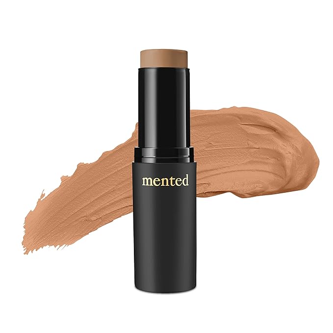Mented Cosmetics Stick Foundation Make Up, Concealer & Contour Stick for Light Tan Skin, Cream Foundation for Black Women Makeup, Vegan and Cruelty Free, T10