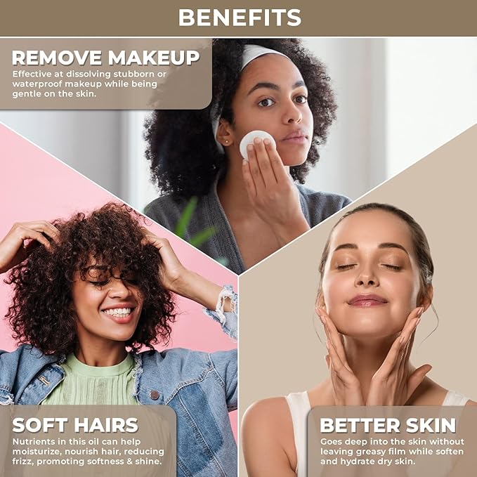 Natural Fractionated Coconut Oil - Liquid Coconut Oil for Hair, Skin and Body | Perfect Carrier Oil for Essential Oils - 100% Pure, Natural and Versatile - Ideal for Hair, Face, Body Care