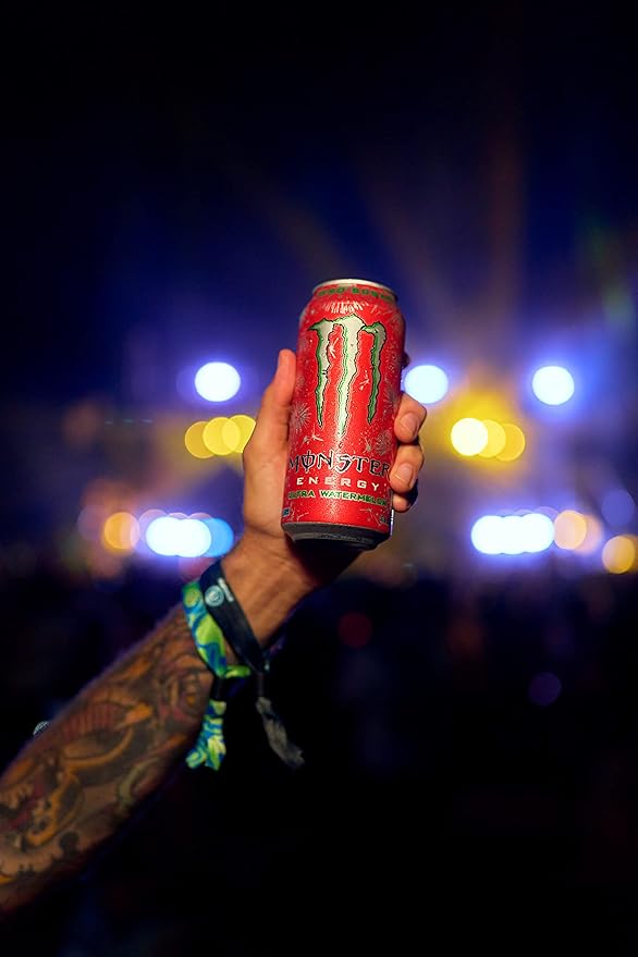 Monster Energy Ultra Watermelon, Sugar Free Energy Drink, 16 Ounce (Pack of 15)