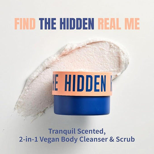 Dear Doer] The Hidden Body Scrub & Wash - Moisturizing 2-in-1 Scrub Cleanser with Andes Salt, BHA for Bumpy Skin & Ingrown Hair, Tranquil Scent, Vegan, 10.1 fl oz (300 ml)