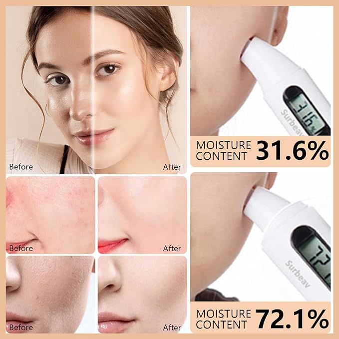 Airbrush Foundation Spray with Brush - Full Coverage Magic Minerals Airbrush Foundation for Smooth Radiant Finish, Concealer Hydrating Makeup for a Flawless, Natural Finish, Breathable (Nude)