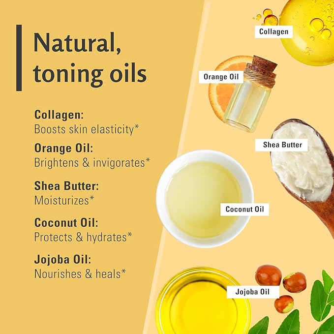 Exfoliating Turmeric Scrub and Skin Exfoliator with Collagen and Coconut Oil, Gently Exfoliates Face, Body, Hands, and Feet, Moisturizing Skincare by M3 Naturals, 16 oz