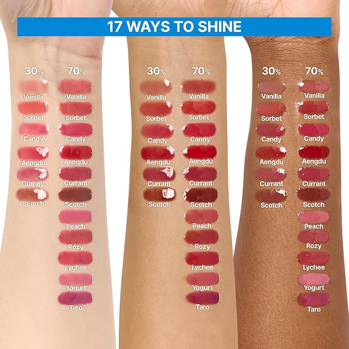 3D Voluming Gloss 70% (Rich) | Rozy 70% | High Shine, Non-Sticky Lip Gloss for Makeup | Long-Lasting, Moisturizing Gel Formula | 30%, 70% Pigment Options | 5.3g