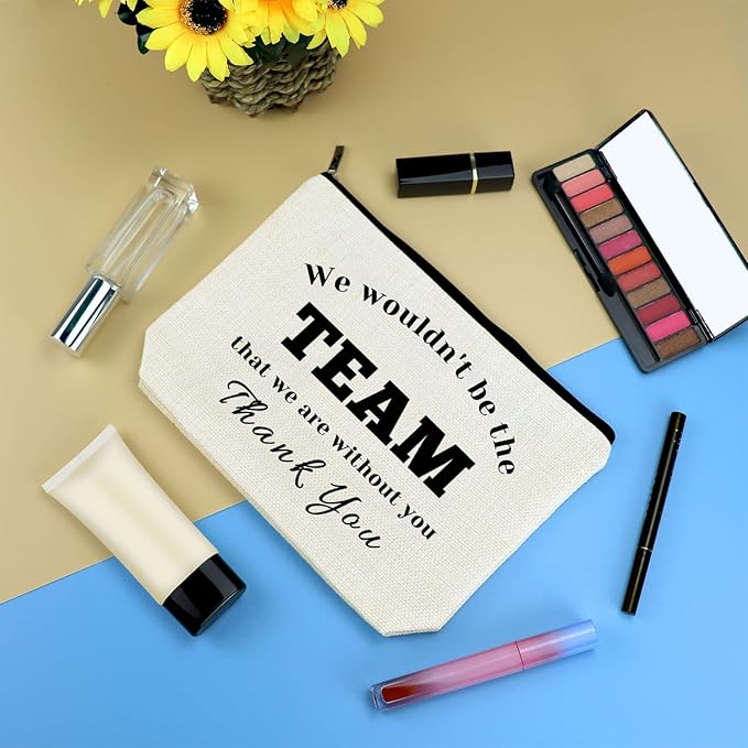 Boss Gift Coach Thank You Gift Makeup Bag for Women Leader Appreciation Gifts Cosmetic Bag Colleague Coworker Leaving Going Away Present Basketball Soccer Team Coach Leader Employee Birthday Gifts